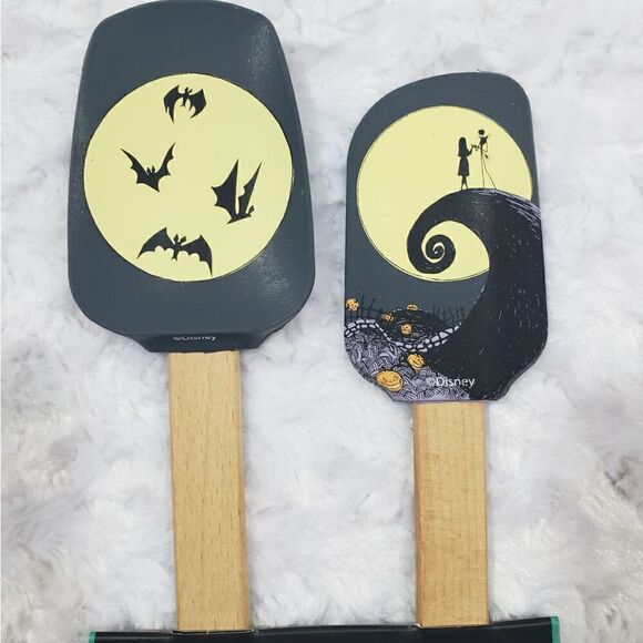 Disney Nightmare Before Christmas Silcone Spatula and Spoon Set Tim Burton - Picture 1 of 5